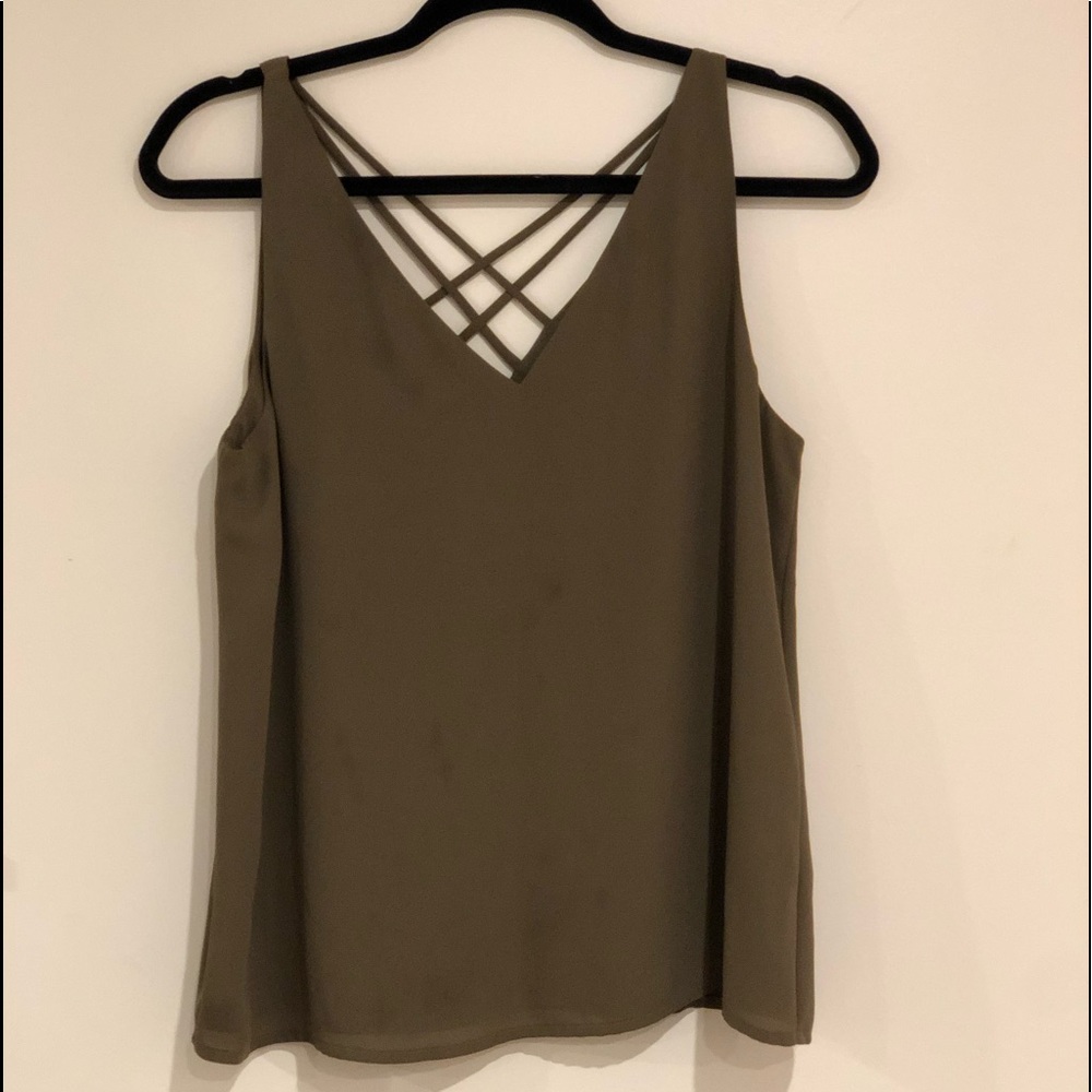 Olive green blouse